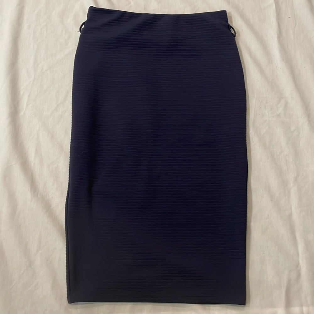 Charlotte Russe Size M Navy Pencil Skirt
